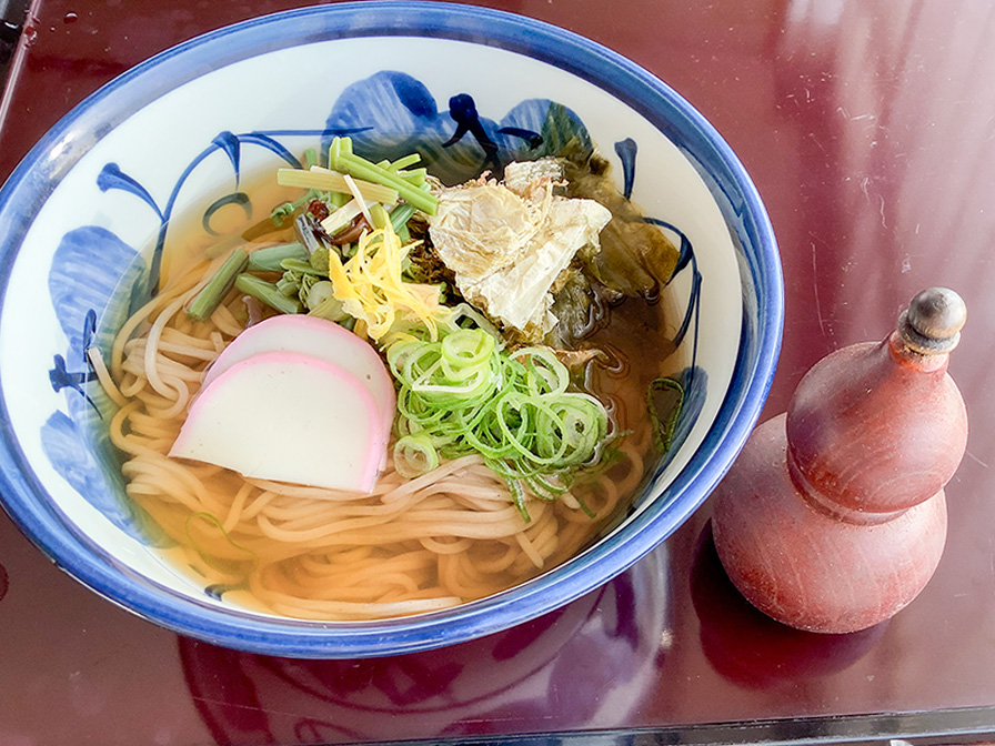 山菜・昆布そば