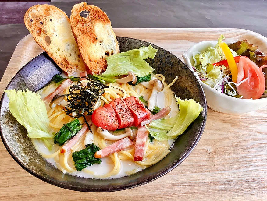 豆乳スープパスタ
