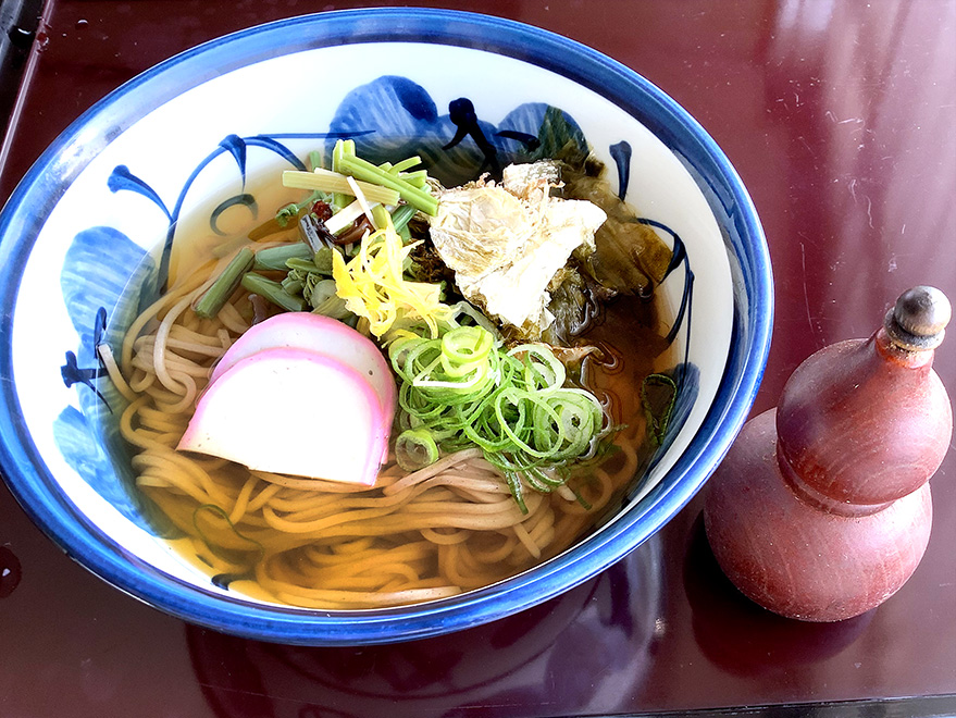 山菜昆布そば