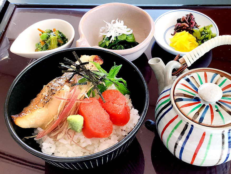 白身魚と明太子のだし茶漬