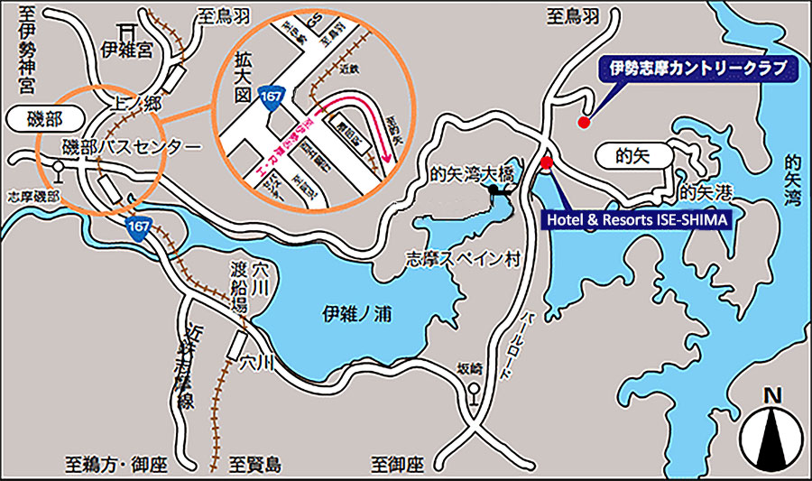 伊勢志摩カントリークラブの周辺地図