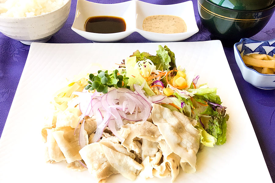 国産豚冷しゃぶ定食