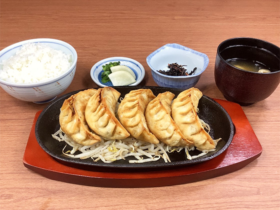 揚げ餃子定食