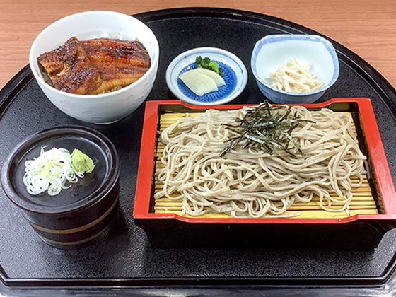 ミニうな丼とざるそば