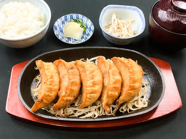 揚げ餃子定食
