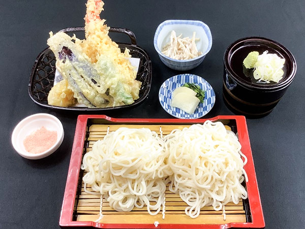 大海老天とざる温麺